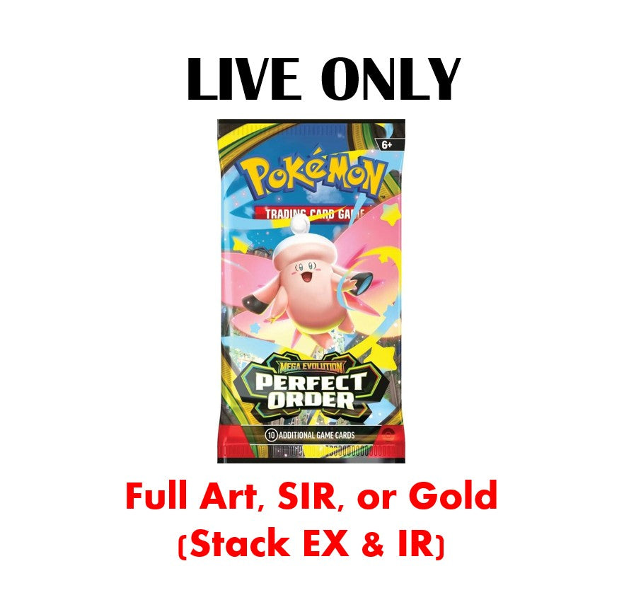 Pull-Til-You-Win Perfect Order (IR or better, No pack min.) Pokemon Booster Pack