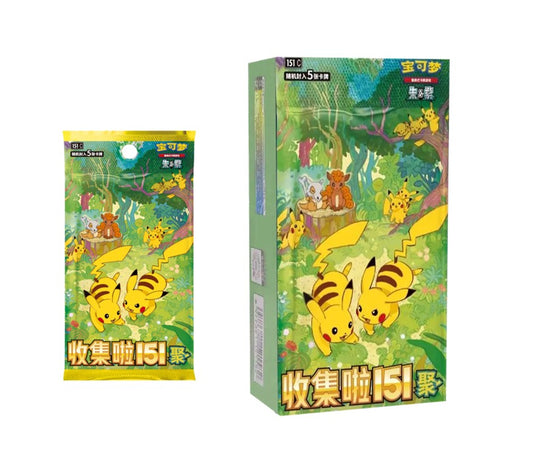 Collect 151 Gathering Slim: Pokemon Booster Pack / Box S-Chinese cards