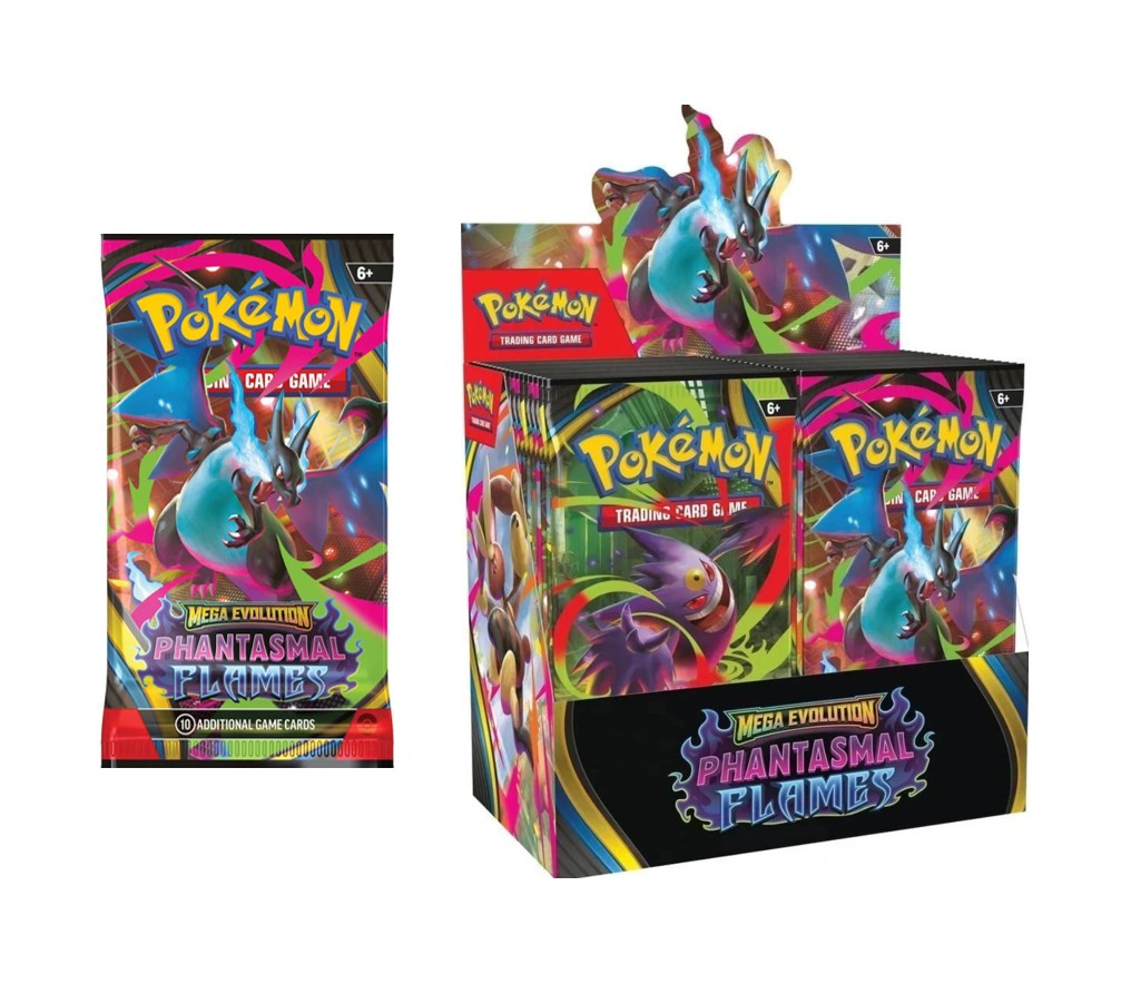 Phantasmal Flames: English Pokemon Mega ME2 Booster Packs / Box